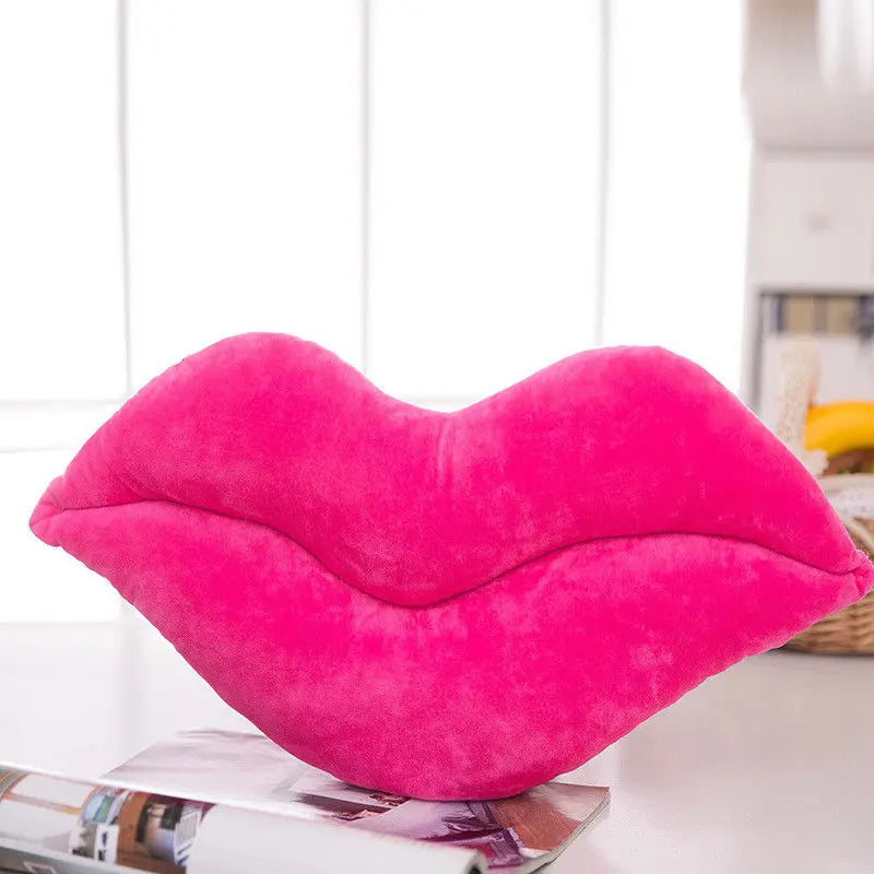 30cm Creative Pink Red Lips Shape Cushion Home Decorative Throw Pillow Sofa Waist Cushion Home Textile Cushion