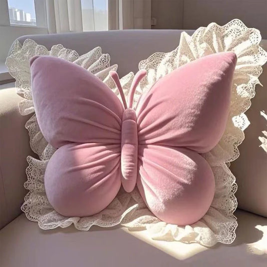 Butterfly Shape Office Pillow Cushion Throw Pillow Pink Decorative Living Room Bow Bedroom Car Sofa Cushion Home Decoration